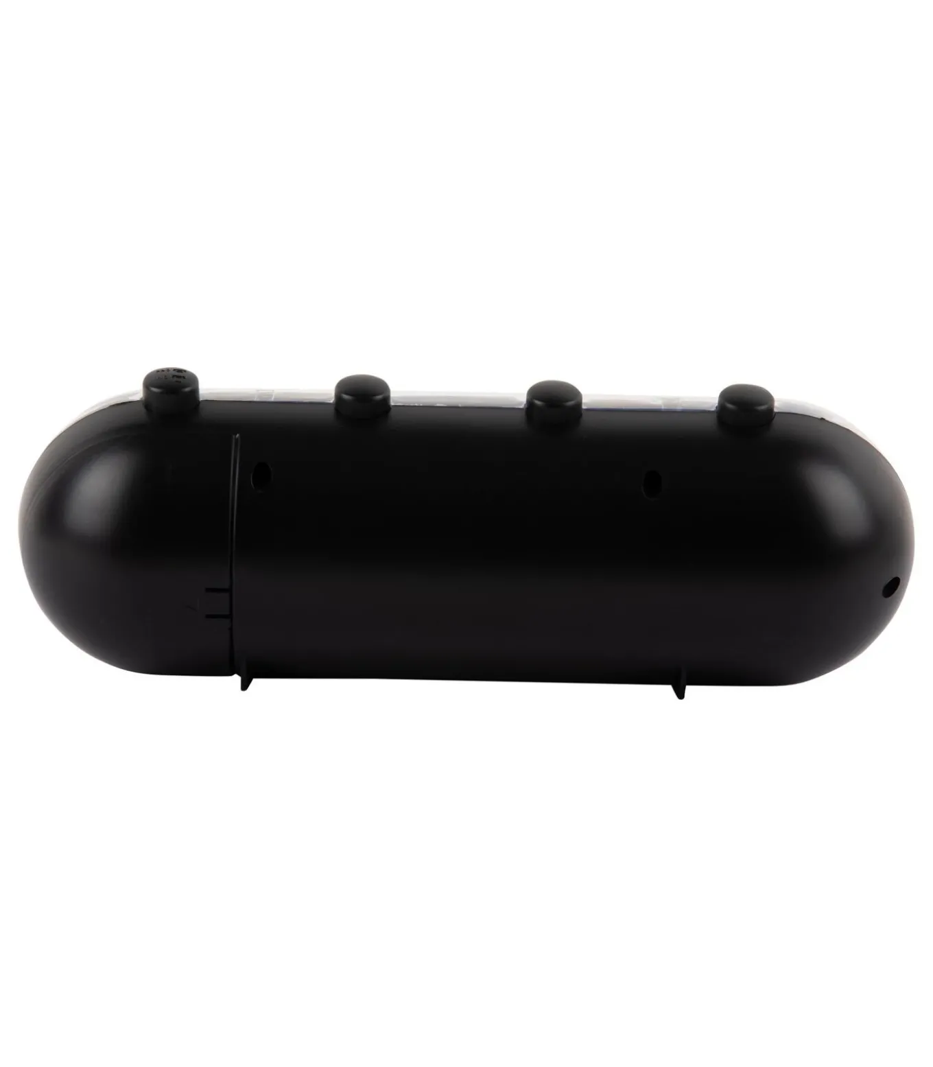 Wekker Retro Tube - Zwart - 9x26x9.3cm