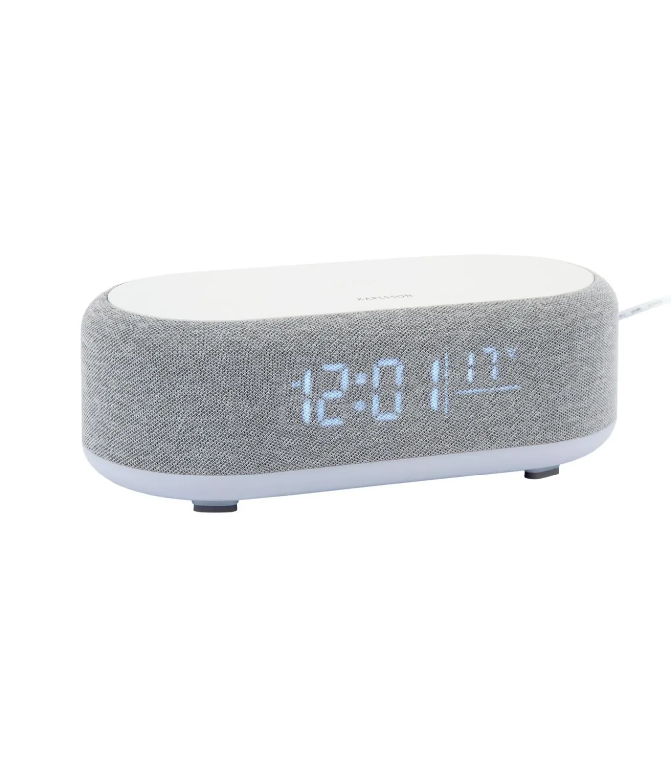 Wekker Vogue - Muisgrijs - 19.8x9.8x7cm