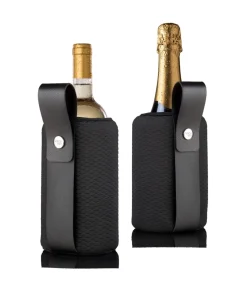 Wijnkoeler met hengsel - Flexible Cooler - Sleeve - Artico Zwart