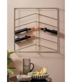 Wijnrek Cuadro - Lichtgoud - 67x7.5x66cm