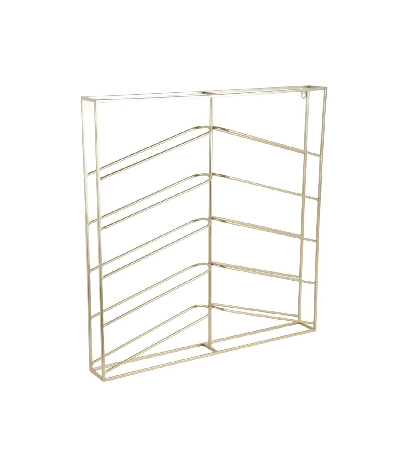 Wijnrek Cuadro - Lichtgoud - 67x7.5x66cm