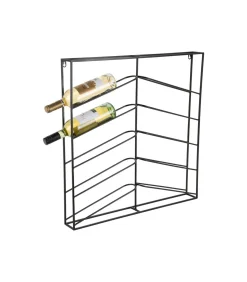Wijnrek Cuadro - Zwart - 67x7.5x66cm