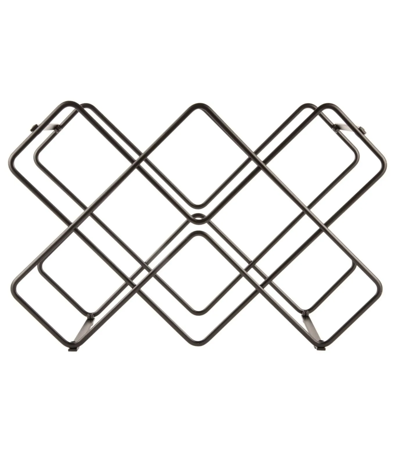 Wijnrek Diamonds - Zwart - 40,5x15,5x27,5cm