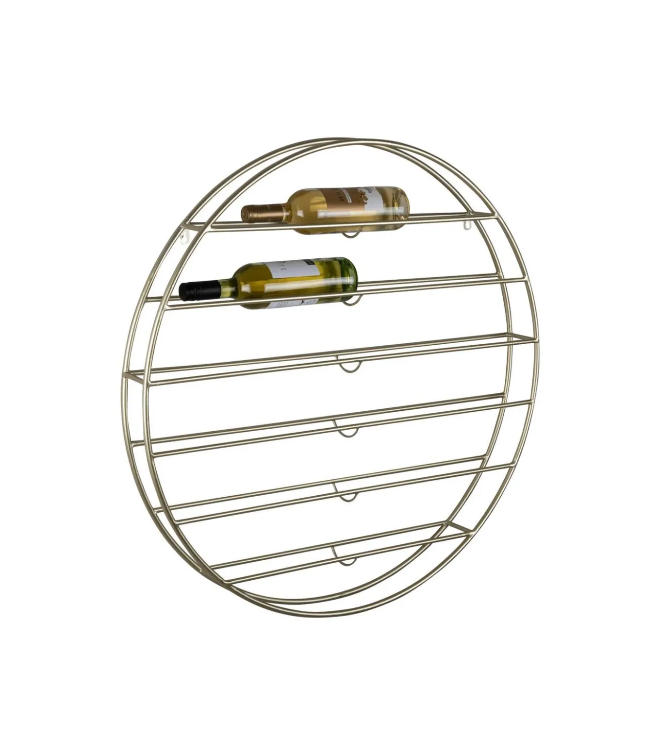 Wijnrek Redondo - Lichtgoud - 80x9x80cm
