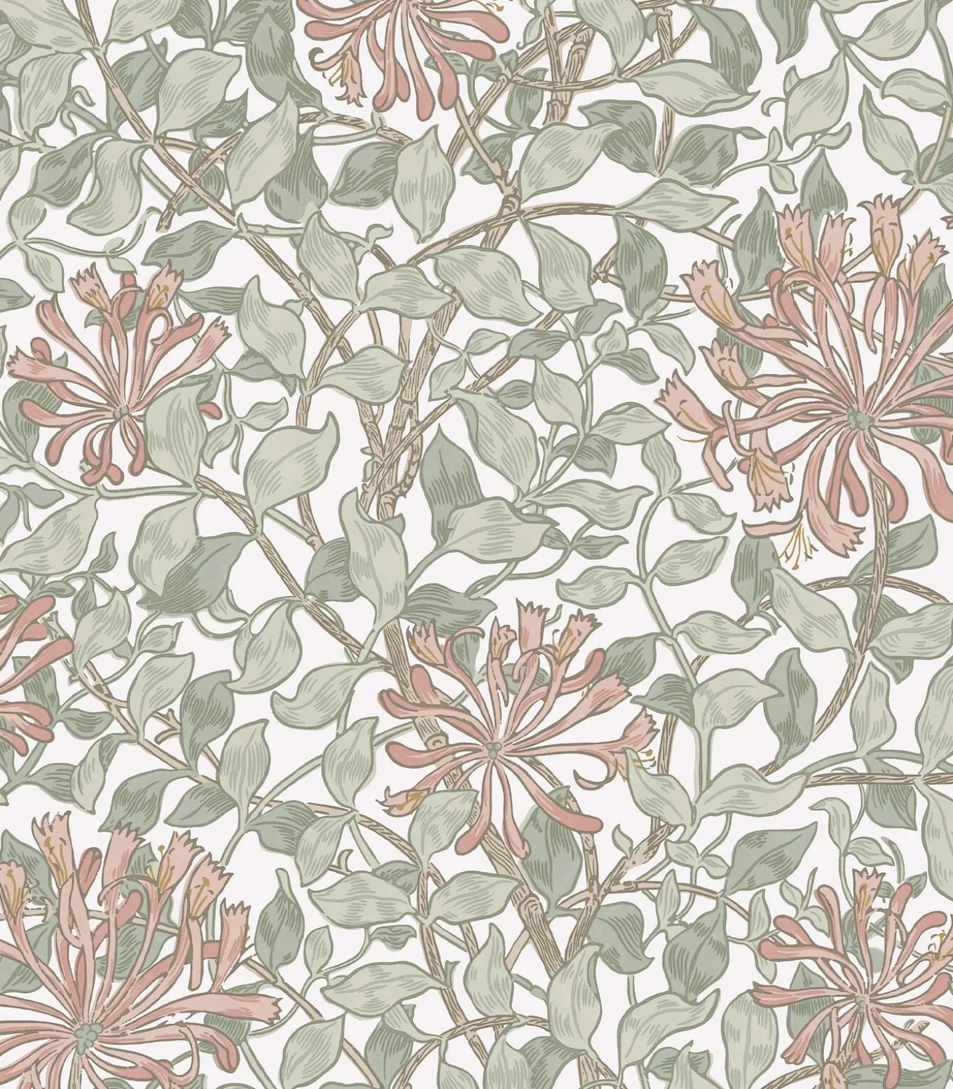 William Morris at Home Vliesbehang - Honeysuckle Maytime - 1000x52
