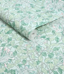 William Morris at Home Vliesbehang - Honeysuckle Breeze - 1000x52