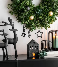 Windlicht Black XMAS