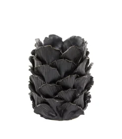 Windlicht Tapanui - Zwart Hout - Ø14cm