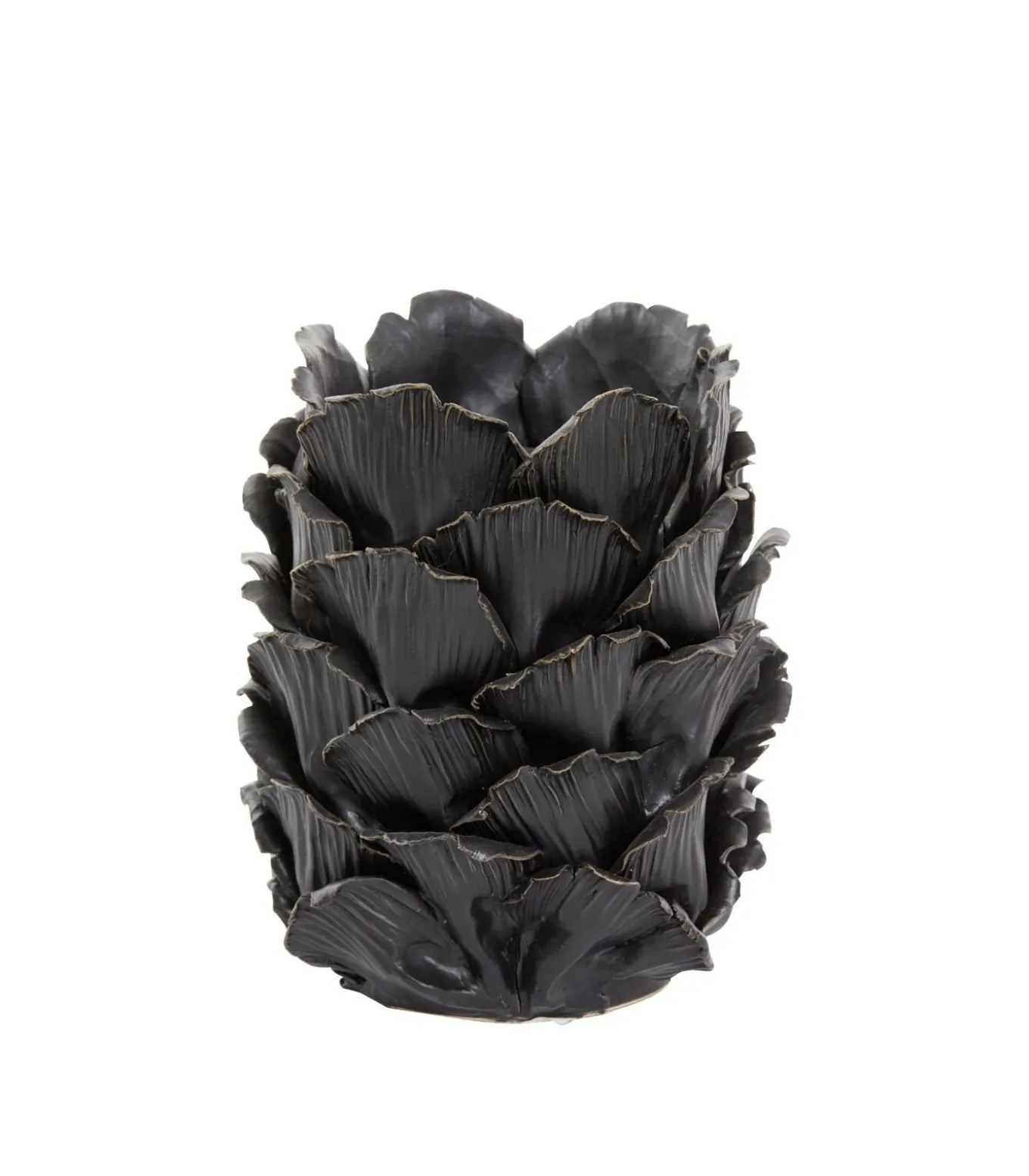 Windlicht Tapanui - Zwart Hout - Ø14cm