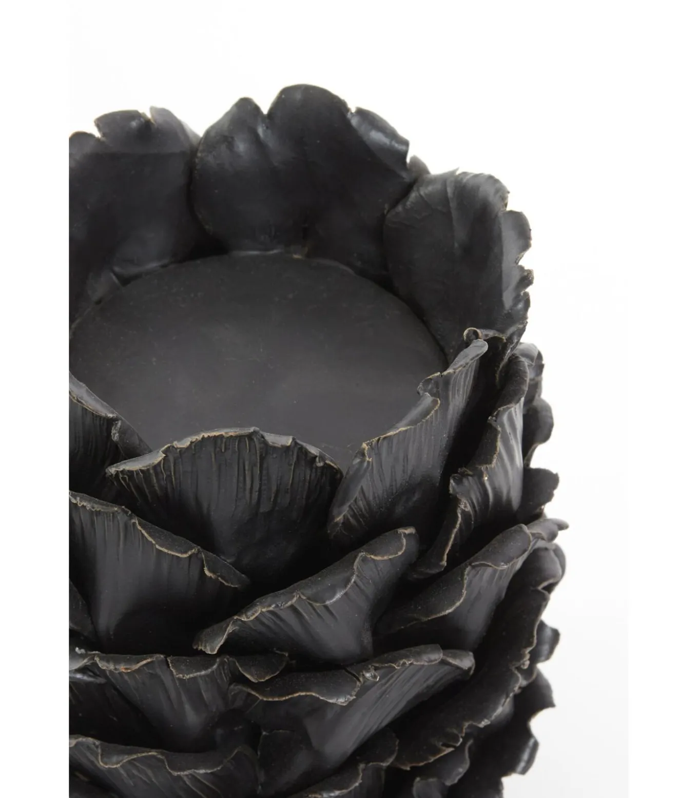 Windlicht Tapanui - Zwart Hout - Ø14cm