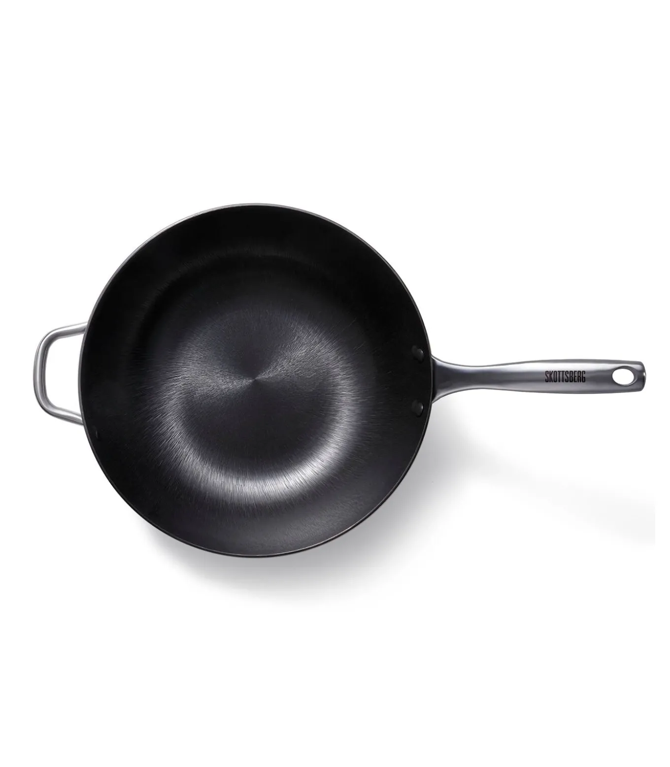 Wokpan Gietijzer 34 cm Cast Iron - alle warmtebronnen - Inductie