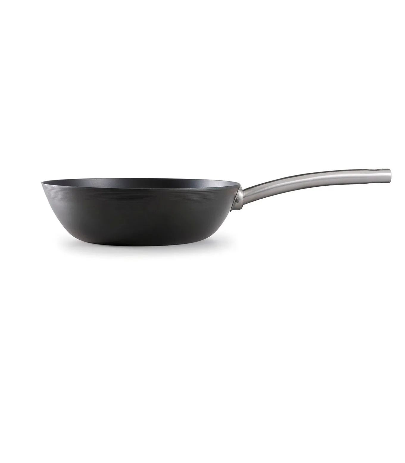 Wokpan Plaatstaal 28 cm Carbon Steel - alle warmtebronnen - Inductie