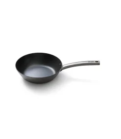 Wokpan Plaatstaal 24 cm Carbon Steel - alle warmtebronnen - Inductie
