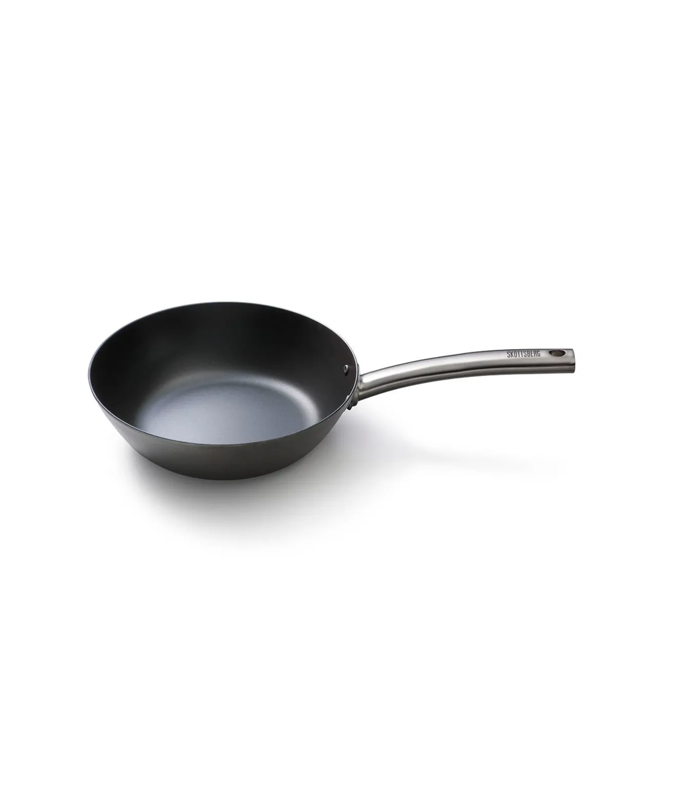 Wokpan Plaatstaal 24 cm Carbon Steel - alle warmtebronnen - Inductie