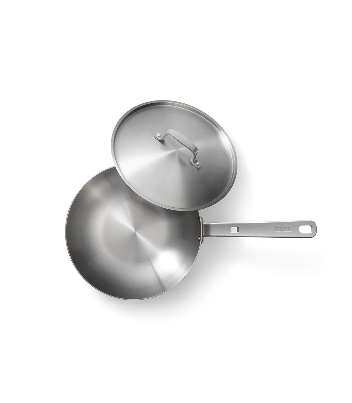 Wokpan Roestvrijstaal 28 cm Stainless Steel - alle warmtebronnen - Inductie