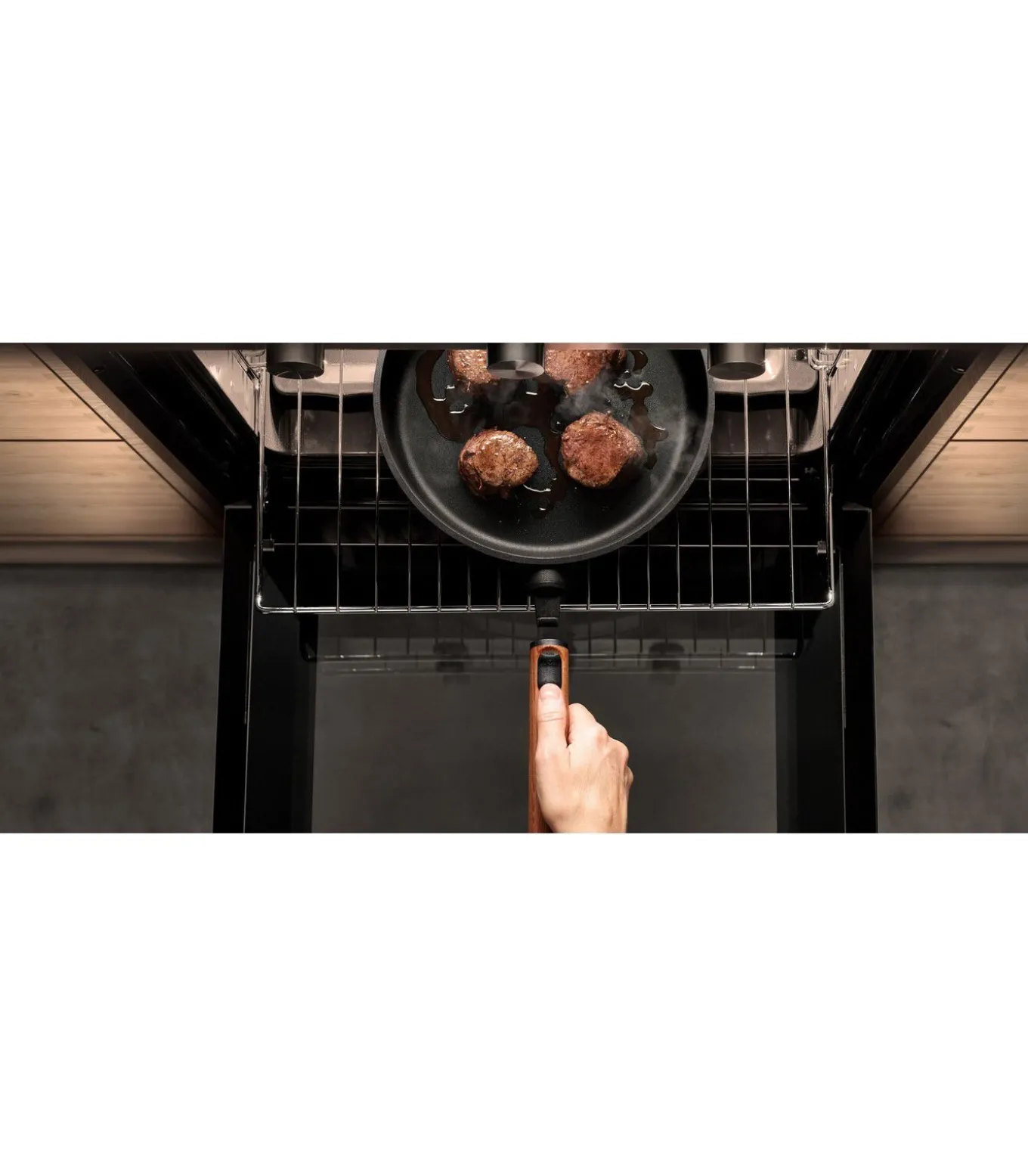 WOLL EcoLogic QXR Koekenpan inductie met afneembare greep - Ø240mm - Zwart