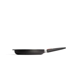 WOLL Nowo Titanium Vispan ovaal met afneembare greep - 380x284x50mm - Zwart