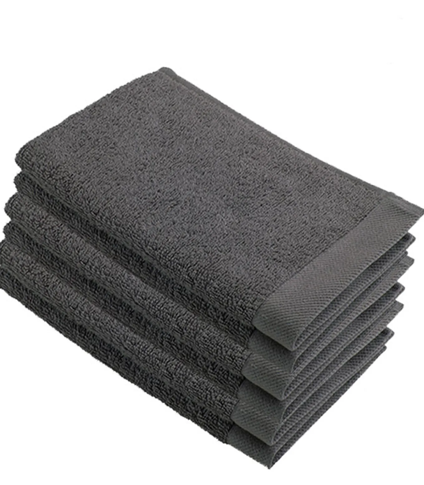 6x Remade Cotton Gastendoekjes Grijs