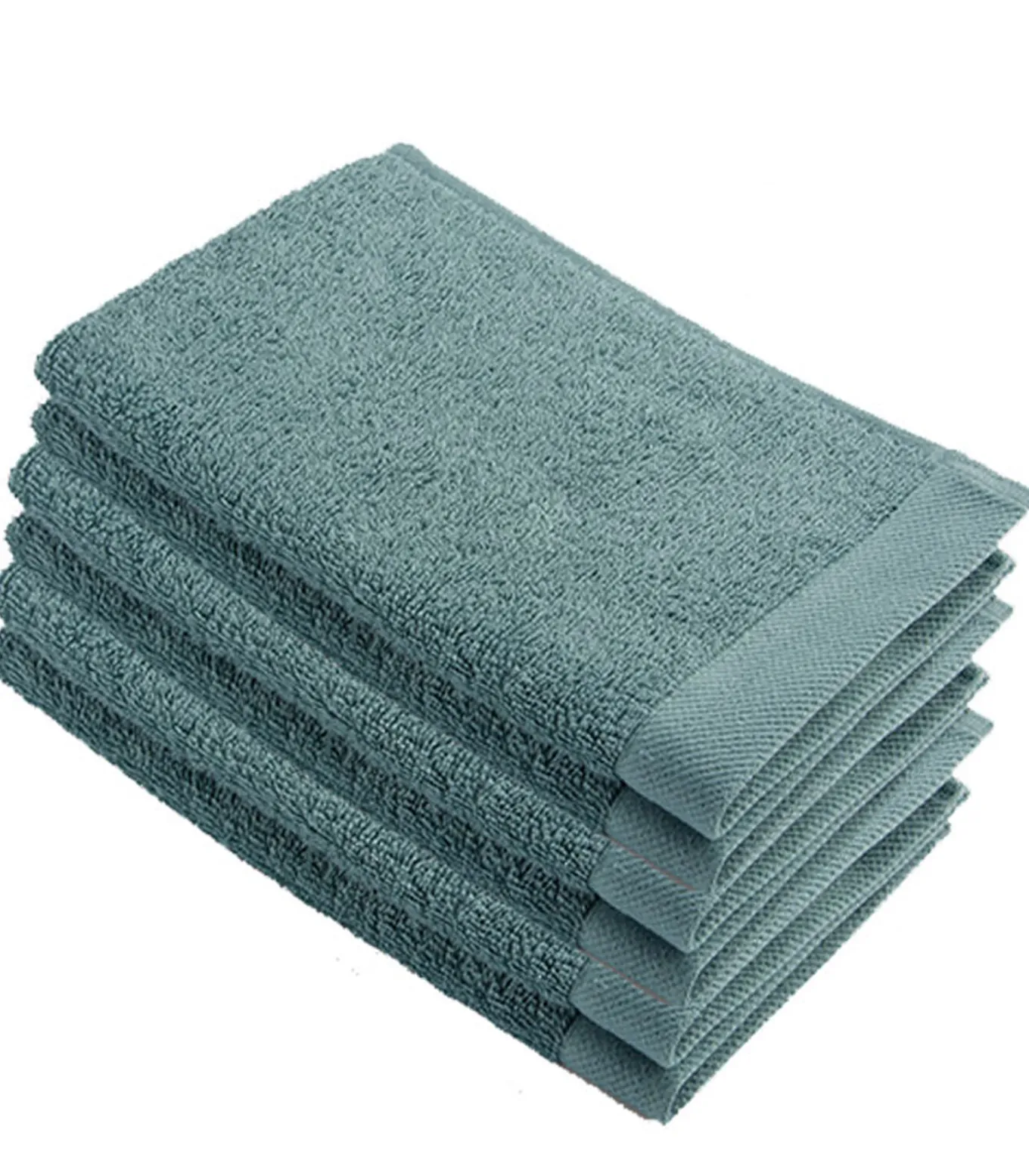 6x Remade Cotton Gastendoekjes Jade