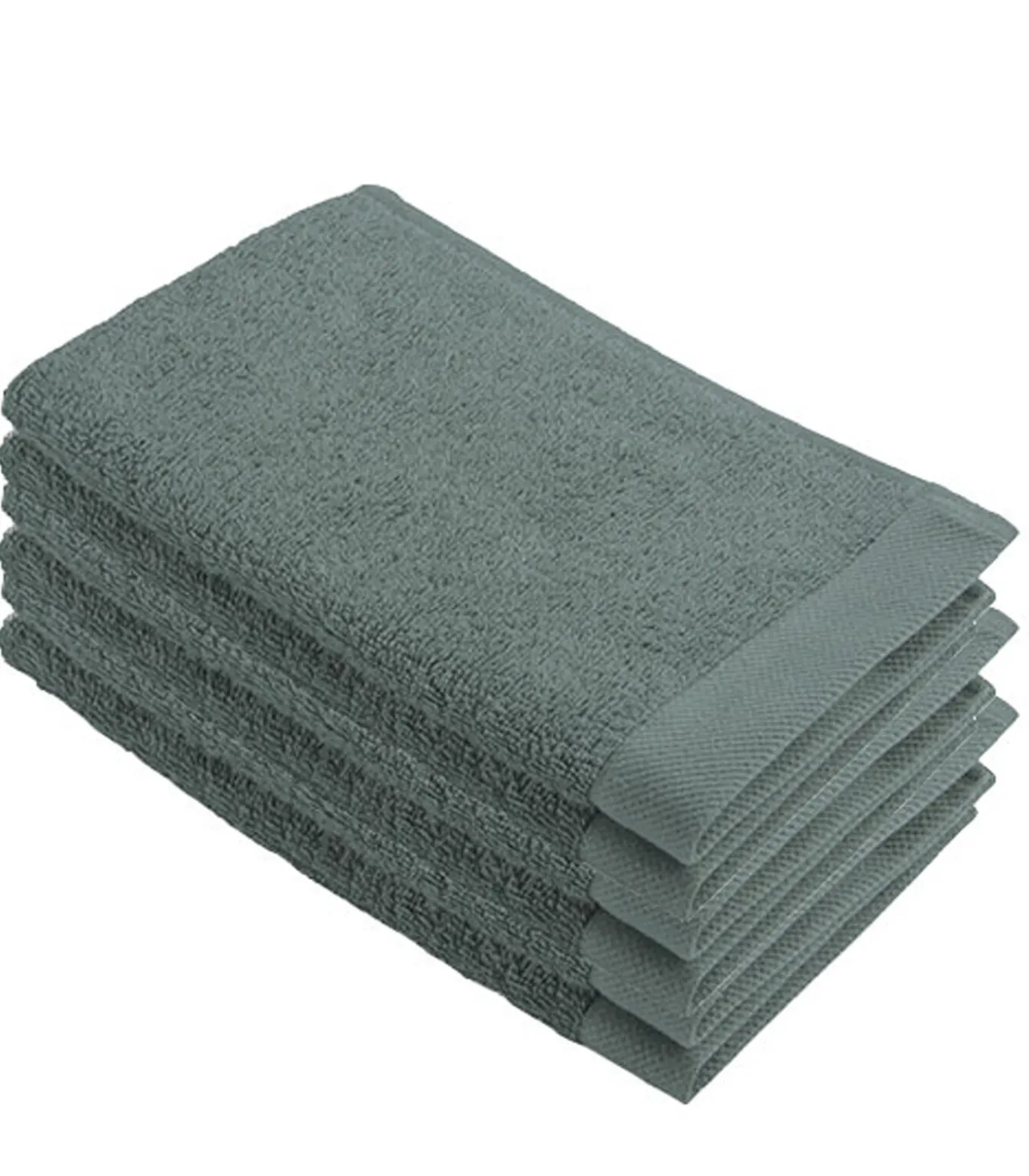 6x Remade Cotton Gastendoekjes Donker Groen