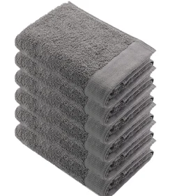 6x Remade Cotton Handdoeken 70x140 cm Taupe