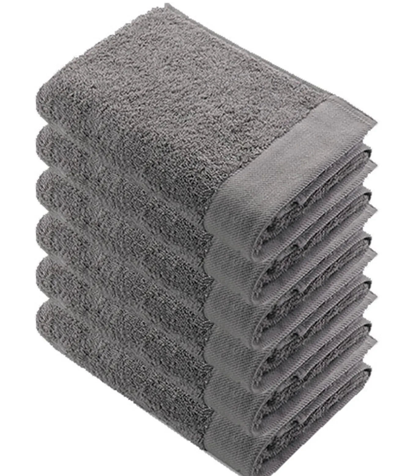 6x Remade Cotton Handdoeken 70x140 cm Taupe