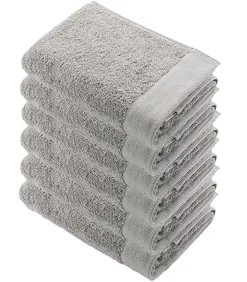 6x Remade Cotton Handdoeken 50x100 cm Zand