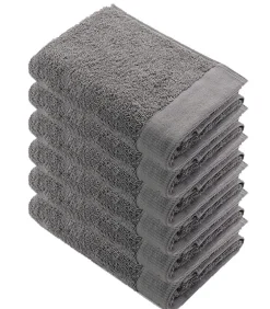 6x Remade Cotton Handdoeken 60x110 cm Taupe