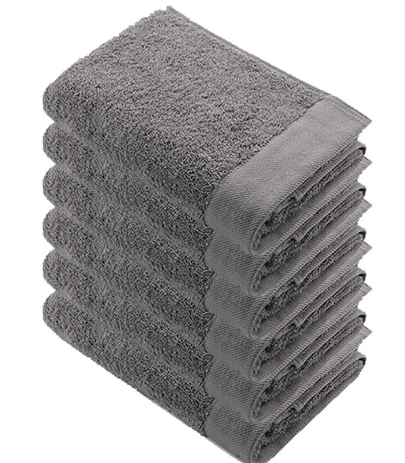 6x Remade Cotton Handdoeken 60x110 cm Taupe