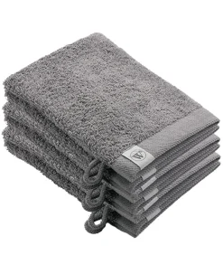 6x Remade Cotton Washandjes Taupe