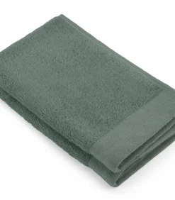 8x Soft Cotton Gastendoekjes Legergroen