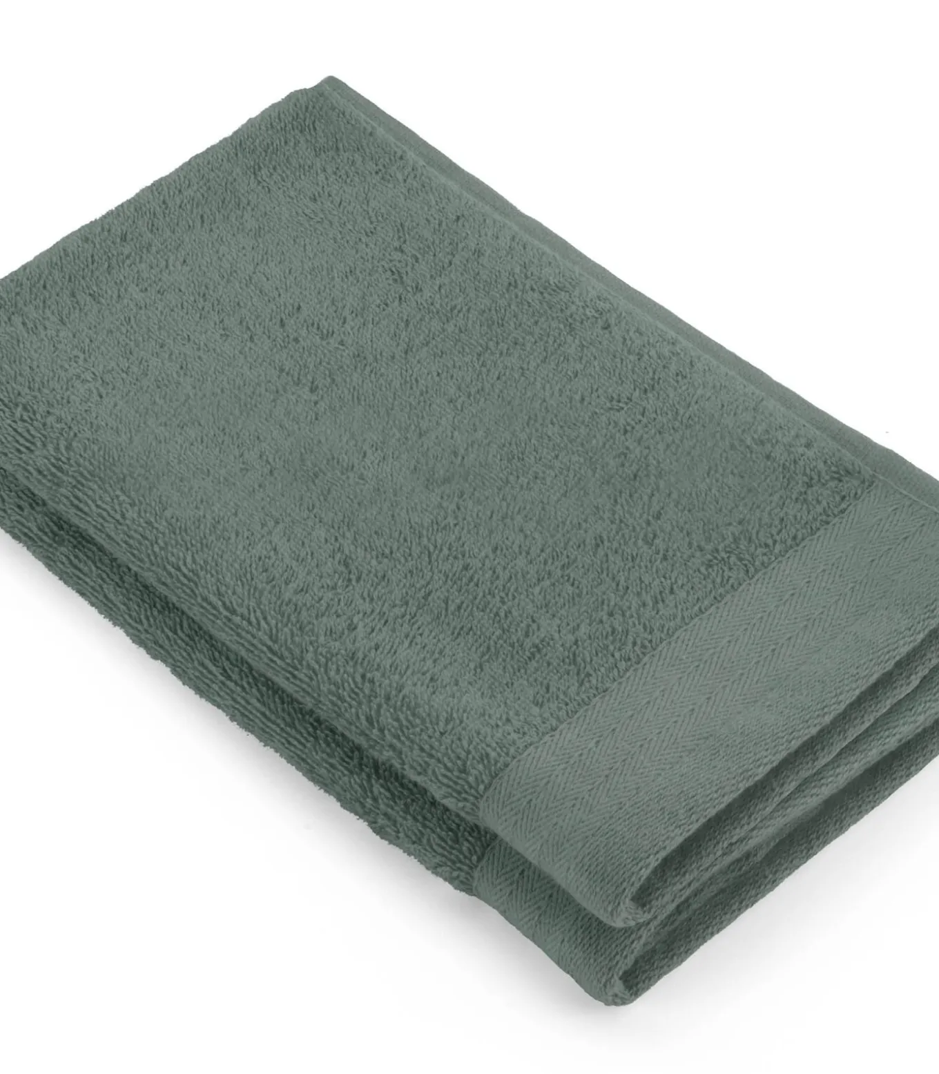 8x Soft Cotton Gastendoekjes Legergroen