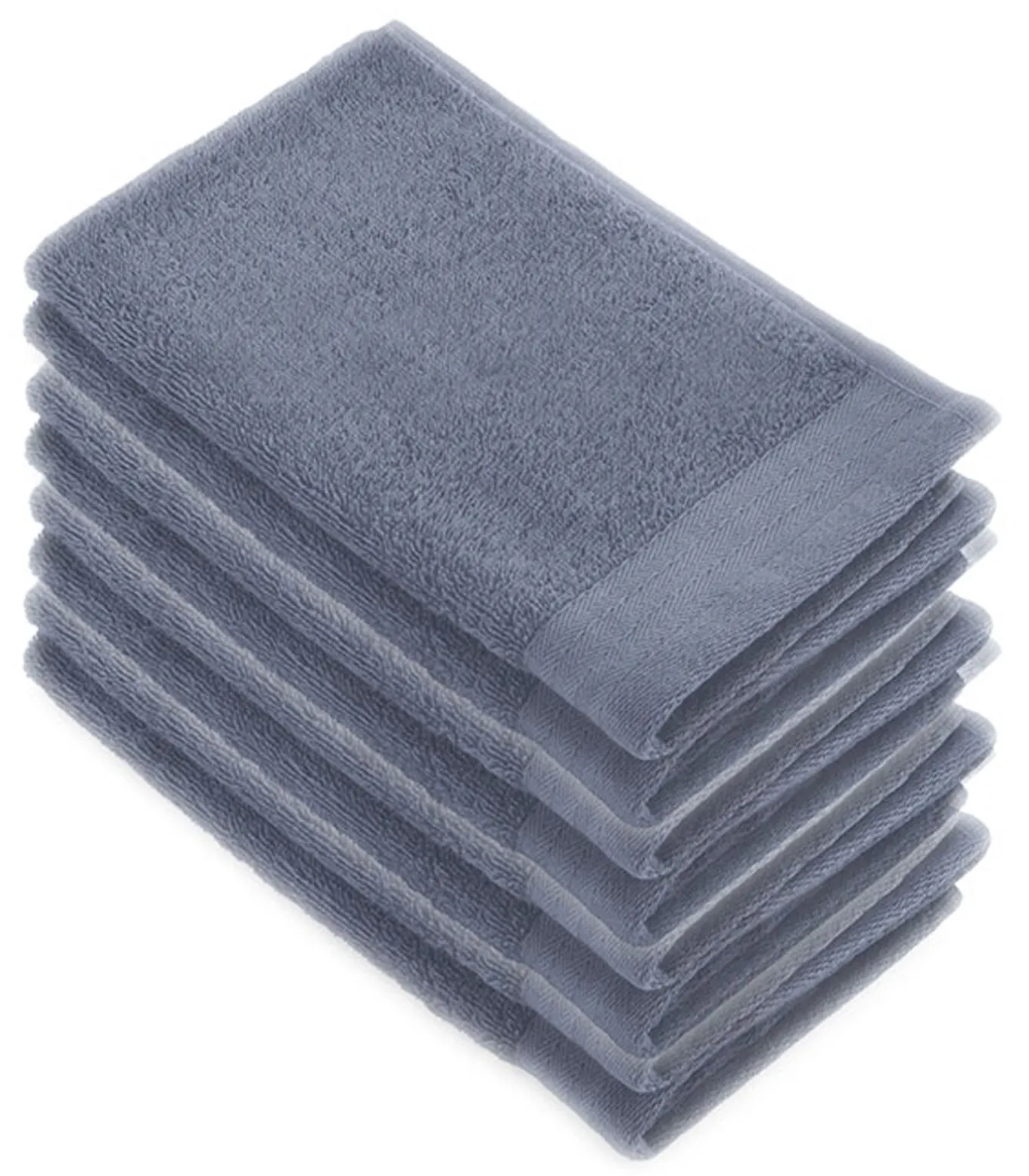 8x Soft Cotton Gastendoekjes Indigo