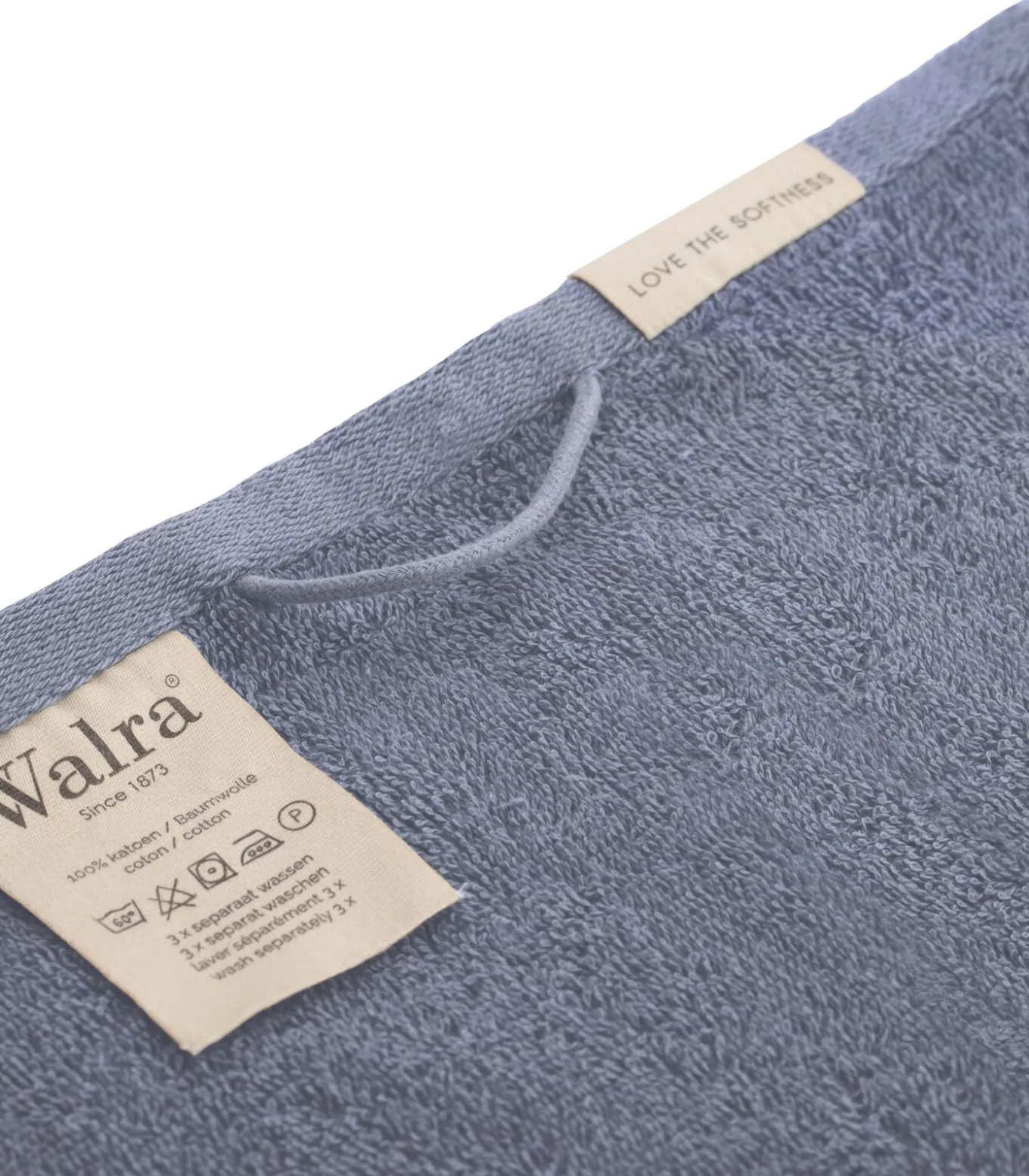 8x Soft Cotton Gastendoekjes Indigo