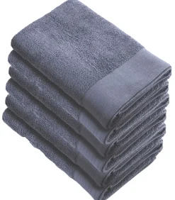 6x Soft Cotton Handdoeken 60x110 cm Indigo