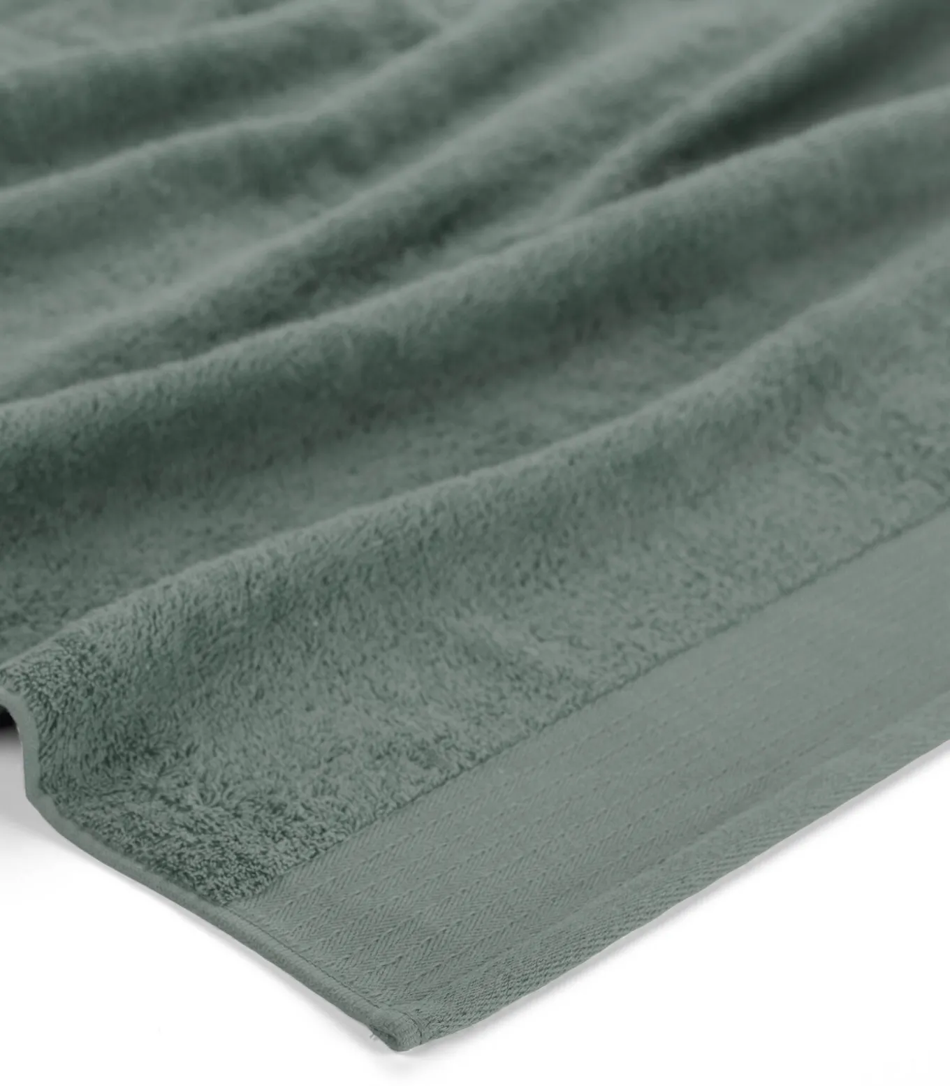 4x Soft Cotton Handdoeken 70x140 cm Legergroen