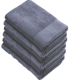 6x Soft Cotton Handdoeken 50x100 cm Indigo