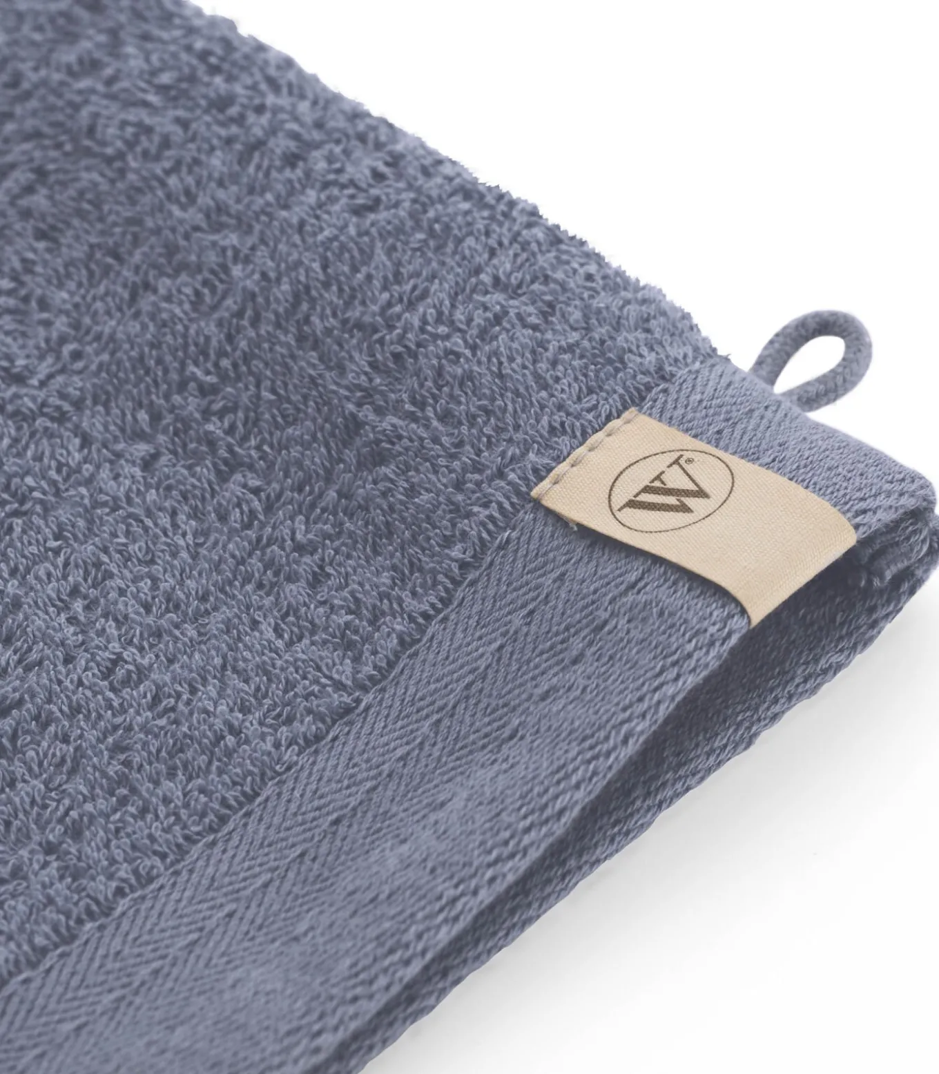 12x Soft Cotton Washandjes Indigo