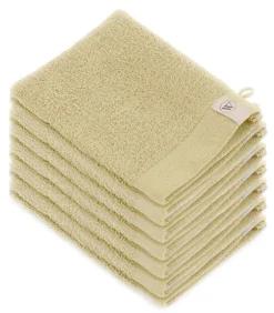 12x Soft Cotton Washandjes Maisgeel