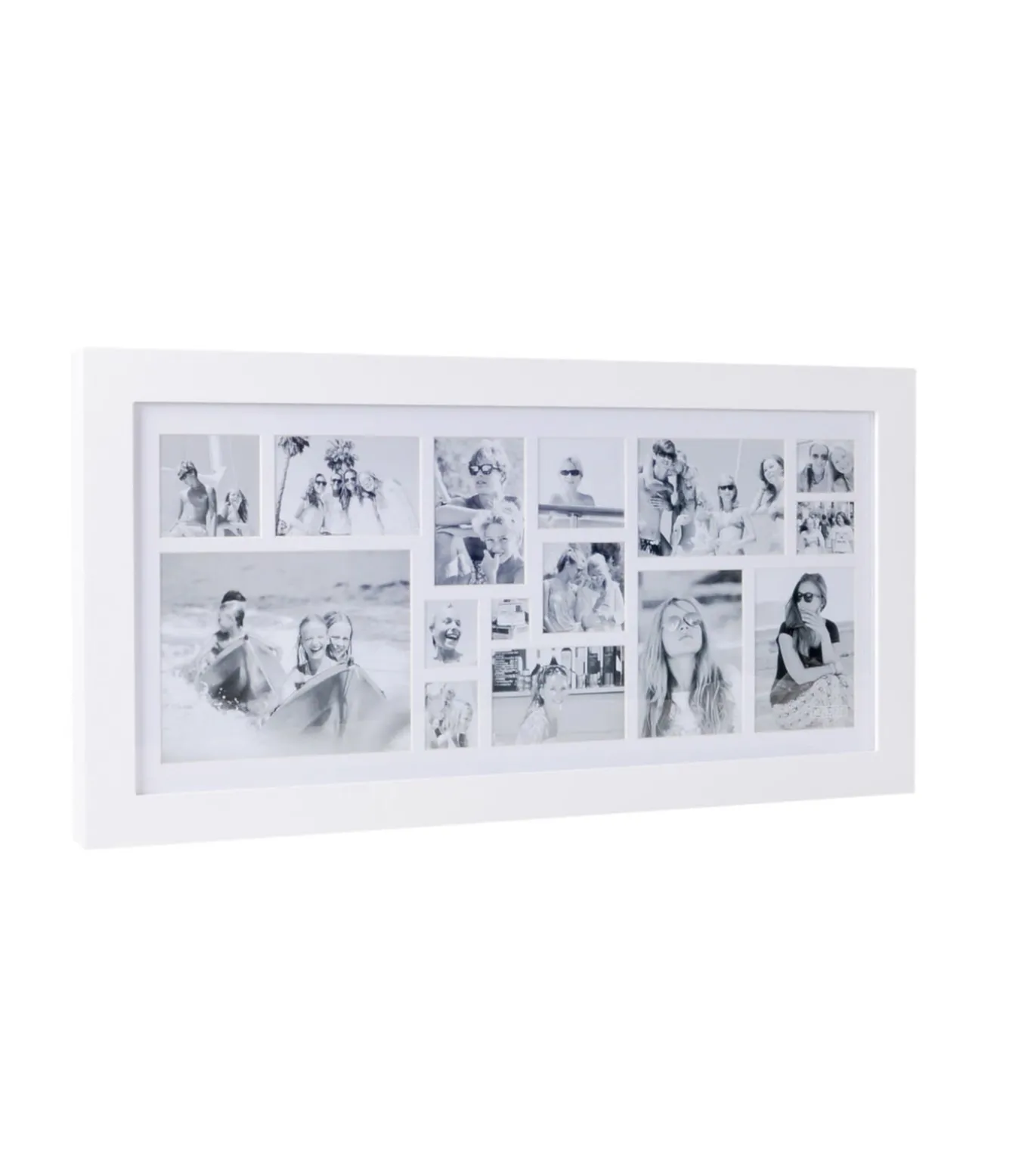 XLBoom Image Fotolijst - Collagelijst voor 15 foto's - In Hout - Wit