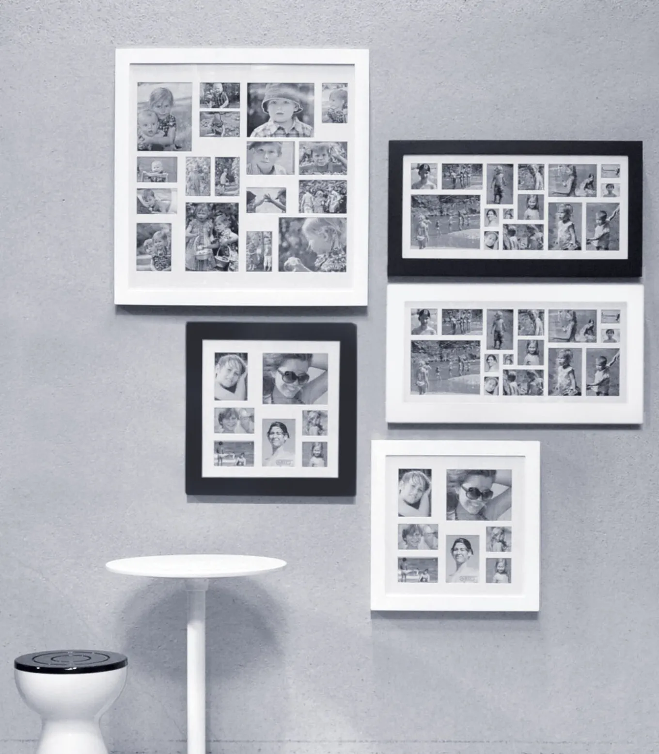 XLBoom Image Fotolijst - Collagelijst voor 15 foto's - In Hout - Wit