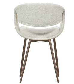 Yossi Eetkamerstoelen Metalen Koper Poot - Naturel - Set van 6