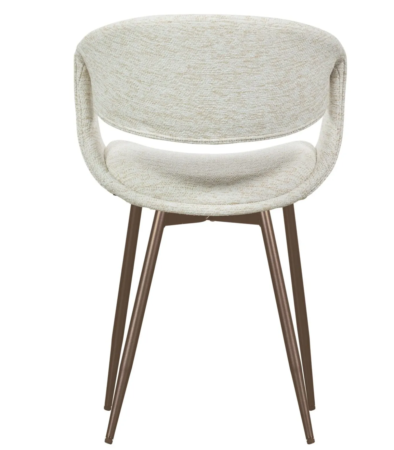 Yossi Eetkamerstoelen Metalen Koper Poot - Naturel - Set van 6