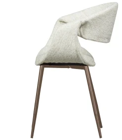 Yossi Eetkamerstoelen Metalen Koper Poot - Naturel - Set van 6