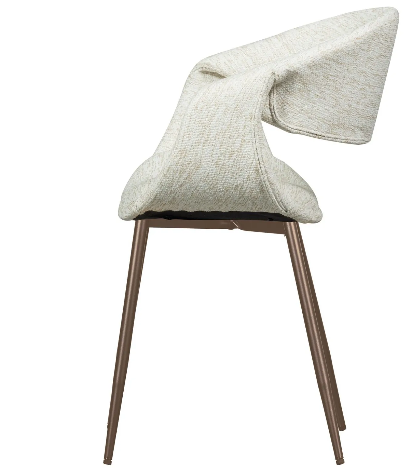 Yossi Eetkamerstoelen Metalen Koper Poot - Naturel - Set van 6