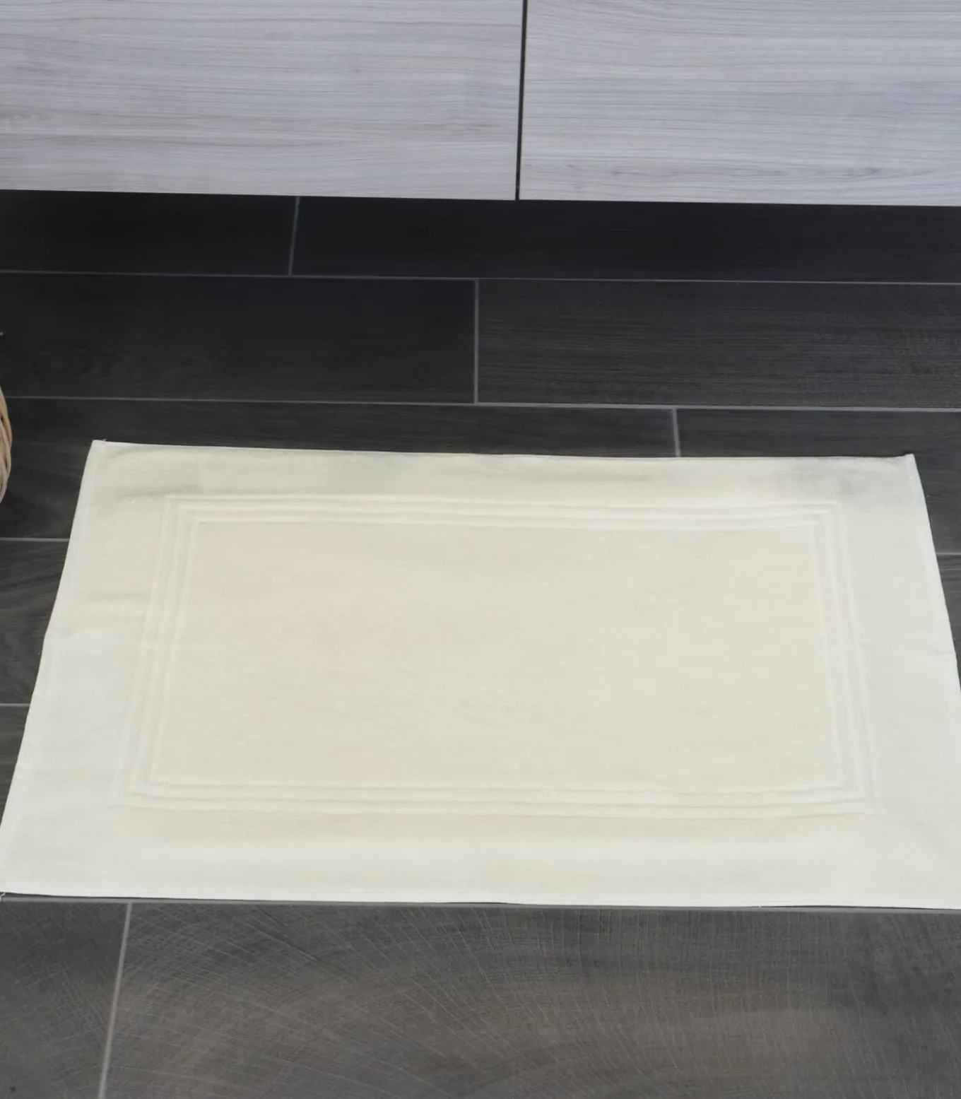 ZACHT vloerkleed van ecru katoen