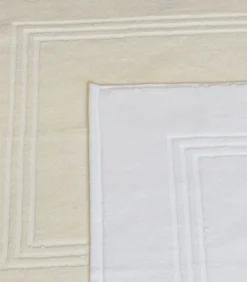 ZACHT vloerkleed van ecru katoen