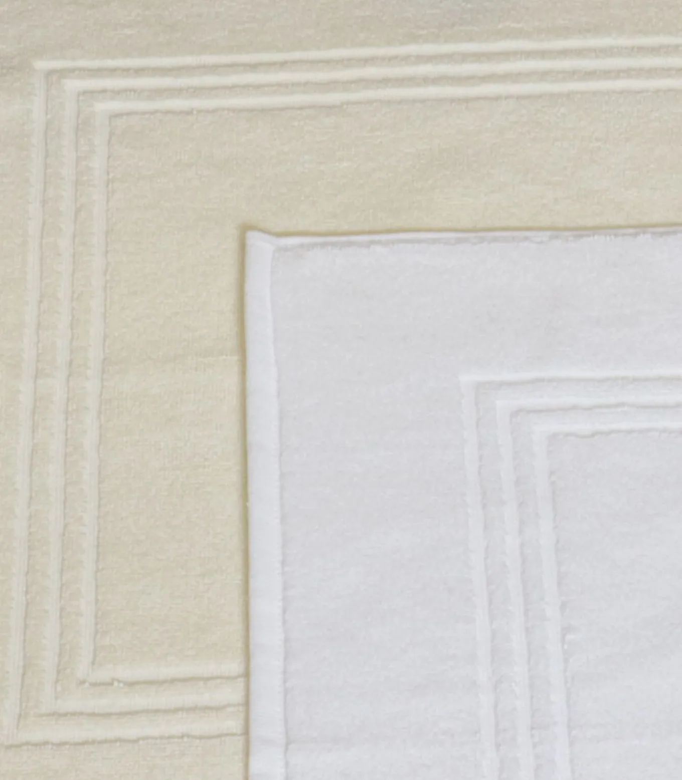 ZACHT vloerkleed van ecru katoen