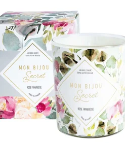 Zilveren Ketting Sierkaars - Frambozenroos