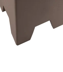 Zina Bijzettafel Hoog - Cement - Bruin - 51x36x36